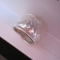 Fine Silver Rings Hill tribe Karen Argento Anello Band Weave Emboss polished L23