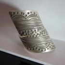 Fine Silver Rings Hill tribe Karen Argento Anello Vintage Band BOHO Rolle L08