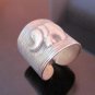 Fine Silver Rings Hill tribe Karen Argento Anello Vintage Elephant Emboss L15