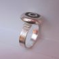 Fine Silver Rings Hill tribe Karen Argento Anello Band Circle Spirale Rolle L16