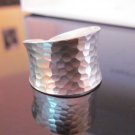 Fine Silver Rings Hill tribe Karen Argento Anello Band Hammered Polished L22