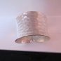 Fine Silver Rings Hill tribe Karen Argento Anello Band Hammered Polished L22