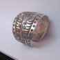 Fine Silver Rings Hill tribe Karen Argento Anello Band Flower Cross Tribal L21