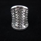 Fine Jewelry Silver Rings Hill tribe Welle Weave Argento Anello ethno Silber R05
