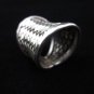 Fine Jewelry Silver Rings Hill tribe Welle Weave Argento Anello ethno Silber R05