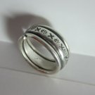 Fine Silver Rings Hill tribe Karen Argento Anello Band Tribal Boho Rolle L29
