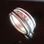 Fine Silver Rings Hill tribe Karen Argento Anello Band Tribal Boho Rolle L29