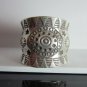Fine Silver Rings Hill tribe Karen Argento Anello Band Tribal Engrave Emboss L35