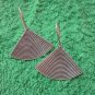 Fine Silver Earrings Hill Tribe Karen Fashions Dangle Swirl Fan Fin CS6125932112