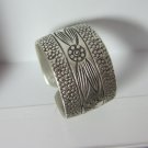 Fine Silver Rings Hill tribe Karen Argento Anello Engraved BoHO Tribal Craft L04