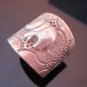 Fine Silver Rings Hill tribe Karen Argento Anello Elephant emboss Tribal L12