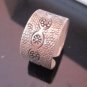 Fine Silver Rings Hill tribe Karen Argento Anello Band Tribal Engraved Retro L19