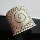 Fine Silver Rings Hill tribe Karen Argento Anello Band Tribal Boho Spirale L30