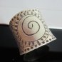 Fine Silver Rings Hill tribe Karen Argento Anello Band Tribal Boho Spirale L30