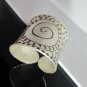 Fine Silver Rings Hill tribe Karen Argento Anello Band Tribal Boho Spirale L30
