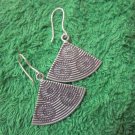 Fine Silver Earrings Hill Tribe Karen Fashions Dangle Triangles Fans CS51259233
