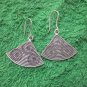 Fine Silver Earrings Hill Tribe Karen Fashions Dangle Triangles Fans CS51259233