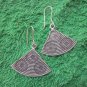 Fine Silver Earrings Hill Tribe Karen Fashions Dangle Triangles Fans CS51259233