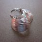 Thai Hill Tribe Earrings Fine Silver Dangle Tiny Half Moon Curve CS316042