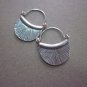 Thai Hill Tribe Earrings Fine Silver Line Half moon Curve Small CS2716051
