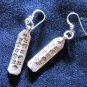 Thai Hill Tribe Earrings Fine Silver BOHO Tag Graphic Ohrringe &Oslash;&sect;&Ugrave;�&Oslash;&pound;&Ugrave;�&Oslash;&plusmn;&Oslash;&sect;&Oslash;&middot; A03