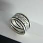 Fine Silver Rings Hill tribe Karen Argento Anello Band Tribal Rolle Engraved L41