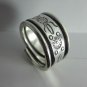 Fine Silver Rings Hill tribe Karen Argento Anello Band Tribal Rolle Engraved L41