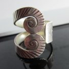 Fine Silver Rings Hill tribe Karen Argento Anello Band Tribal Rolle Engraved L42