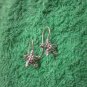Thai Hill Tribe Earrings Fine Silver Fashions Dangle Cute stars 2pairs CS812593