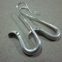 Thai Hill Tribe Earrings Fine Silver Hooks Vintage Python Snake Reptile CS194602