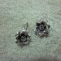 Thai Hill Tribe Earrings Fine Silver Hooks Vintage Flora Flower Garden CS194603