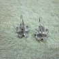 Thai Hill Tribe Earrings Fine Silver Hooks Vintage Flora Flower Garden CS194603
