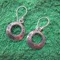 Thai Hill Tribe Earrings Fine Silver Fashion Drop Dangle Rounds Artist CS124593