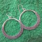 Thai Hill Tribe Earrings Fine Silver Fashions Dangle Engraved Rounds CS51259111