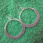 Thai Hill Tribe Earrings Fine Silver Fashions Dangle Engraved Rounds CS51259111