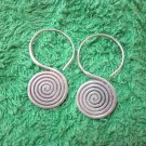 Thai Hill Tribe Earrings Fine Silver Fashions Dangle Spiral Roll small CS512592