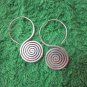 Thai Hill Tribe Earrings Fine Silver Fashions Dangle Spiral Roll small CS512592