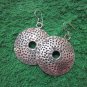 Thai Hill Tribe Earrings Fine Silver Fashions Dangle Round Poka dots CS61259111