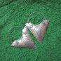 Thai Hill Tribe Earrings Fine Silver Fashions Dangle Triangle Engrave CS9125932