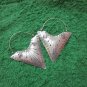 Thai Hill Tribe Earrings Fine Silver Fashions Dangle Triangle Engrave CS9125932
