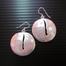 Fine Silver Earrings Karen Vintage Fashions Dangle Fish Round Roller CS111259402