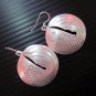 Fine Silver Earrings Karen Vintage Fashions Dangle Fish Round Roller CS111259402