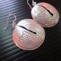 Fine Silver Earrings Karen Vintage Fashions Dangle Fish Round Roller CS111259402