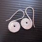 Fine Silver Earrings Karen Vintage Fashions Dangle Tribal Spiral Flat CS1312593