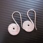 Fine Silver Earrings Karen Vintage Fashions Dangle Tribal Spiral Flat CS1312593