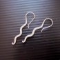 Fine Silver Earrings Karen Vintage Fashions Dangle Zigzag Stick Twist CS14125941