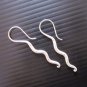 Fine Silver Earrings Karen Vintage Fashions Dangle Zigzag Stick Twist CS14125941