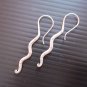 Fine Silver Earrings Karen Vintage Fashions Dangle Zigzag Stick Twist CS14125941