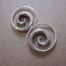 Thai Hill Tribe Earrings Fine Silver Fashions Dangle Spiral Twist Coil CS516041
