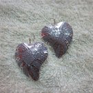 Fine Silver Earrings Karen Vintage Fashions Twin Hearts Lovely Hook CS19261